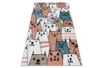 Dětský kusový koberec Fun Gatti Cats pink - 180x270 cm