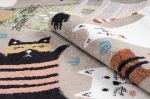 Dětský kusový koberec Fun Kittens Cats beige - 140x190 cm