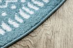 Kusový koberec Napkin blue kruh - 200x200 (průměr) kruh cm