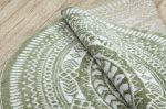 Kusový koberec Napkin green kruh - 100x100 (průměr) kruh cm