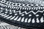 Kusový koberec Napkin black kruh - 100x100 (průměr) kruh cm
