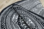 Kusový koberec Napkin black kruh - 100x100 (průměr) kruh cm