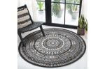 Kusový koberec Napkin black kruh - 140x140 (průměr) kruh cm