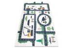 Dětský kusový koberec Bambino 2223 Streets cars cream - 80x150 cm