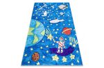 Dětský kusový koberec Bambino 2265 Rocket Space blue - 140x190 cm