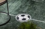 Dětský kusový koberec Bambino 2138 Football green - 180x270 cm
