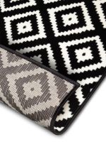 Kusový koberec Hamla 105477 Black Cream - 80x200 cm