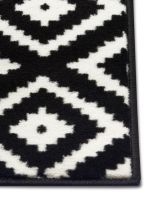 Kusový koberec Hamla 105477 Black Cream - 80x300 cm