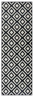 Kusový koberec Hamla 105477 Black Cream - 80x300 cm