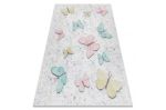 Dětský kusový koberec Bambino 1610 Butterflies cream - 160x220 cm