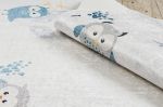 Dětský kusový koberec Bambino 1161 Owls grey - 120x170 cm
