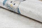 Dětský kusový koberec Bambino 1161 Owls grey - 140x190 cm