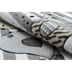 Dětský kusový koberec Petit Birds grey - 160x220 cm
