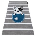 Dětský kusový koberec Petit Bulldog grey - 120x170 cm