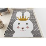 Dětský kusový koberec Petit Bunny grey - 200x290 cm