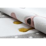 Dětský kusový koberec Petit Bunny grey - 140x190 cm