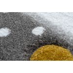 Dětský kusový koberec Petit Bunny grey kulatý - 120x120 (průměr) kruh cm