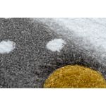 Dětský kusový koberec Petit Bunny grey kulatý - 120x120 (průměr) kruh cm