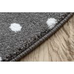 Dětský kusový koberec Petit Bunny grey kulatý - 160x160 (průměr) kruh cm