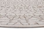 Kusový koberec Twin-Wendeteppiche 105475 Linen kruh – na ven i na doma - 140x140 (průměr) kruh cm