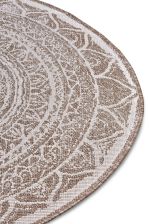 Kusový koberec Twin Supreme 105498 Linen kruh – na ven i na doma - 200x200 (průměr) kruh cm