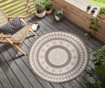 Kusový koberec Twin Supreme 105444 Jamaica Linen kruh – na ven i na doma - 140x140 (průměr) kruh cm