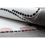 Dětský kusový koberec Petit Kitty cat grey kruh - 120x120 (průměr) kruh cm