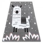 Dětský kusový koberec Petit Lama grey - 180x270 cm