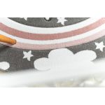 Dětský kusový koberec Petit Pony grey kruh - 120x120 (průměr) kruh cm