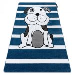 Dětský kusový koberec Petit Puppy blue - 160x220 cm
