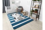 Dětský kusový koberec Petit Puppy blue - 140x190 cm