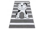 Dětský kusový koberec Petit Puppy grey - 140x190 cm