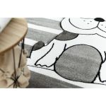 Dětský kusový koberec Petit Puppy grey kruh - 140x140 (průměr) kruh cm