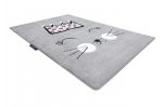 Dětský kusový koberec Petit Cat crown grey - 180x270 cm