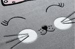 Dětský kusový koberec Petit Cat crown grey - 160x220 cm