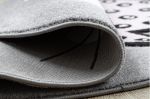 Dětský kusový koberec Petit Cat crown grey kruh - 160x160 (průměr) kruh cm