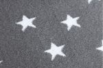 Dětský kusový koberec Petit Cloud stars grey - 140x190 cm