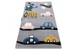 Dětský kusový koberec Petit Toys cars grey - 180x270 cm