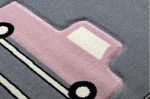 Dětský kusový koberec Petit Toys cars grey - 180x270 cm