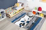 Dětský kusový koberec Petit Farm animals blue - 180x270 cm