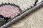 Dětský kusový koberec Petit Farm animals pink - 120x170 cm