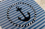 Dětský kusový koberec Petit Marine anchor sea blue - 160x220 cm