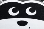 Dětský kusový koberec Petit Raccoon mukki grey - 140x190 cm
