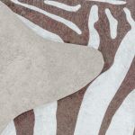 Kusový koberec Etosha 4111 brown (tvar kožešiny) - 150x200 tvar kožešiny cm