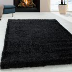Kusový koberec Brilliant Shaggy 4200 Black - 80x250 cm