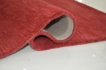 Ručně všívaný kusový koberec Asra wool red - 120x170 cm