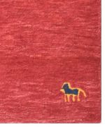 Ručně všívaný kusový koberec Asra wool red - 120x170 cm