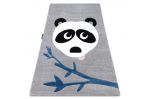 Dětský kusový koberec Petit Panda grey - 140x190 cm