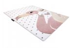 Dětský kusový koberec Petit Flamingos hearts cream - 120x170 cm