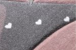 Dětský kusový koberec Petit Flamingos hearts grey - 160x220 cm